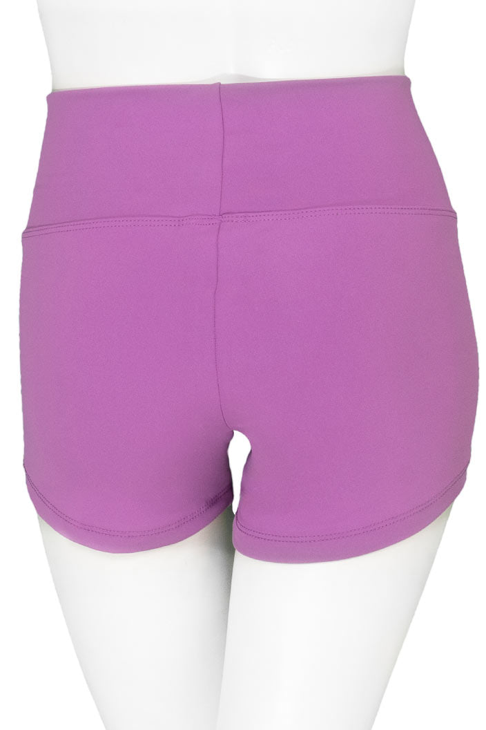 High wasited lilac shorts for gymnastics, Destira, 2023