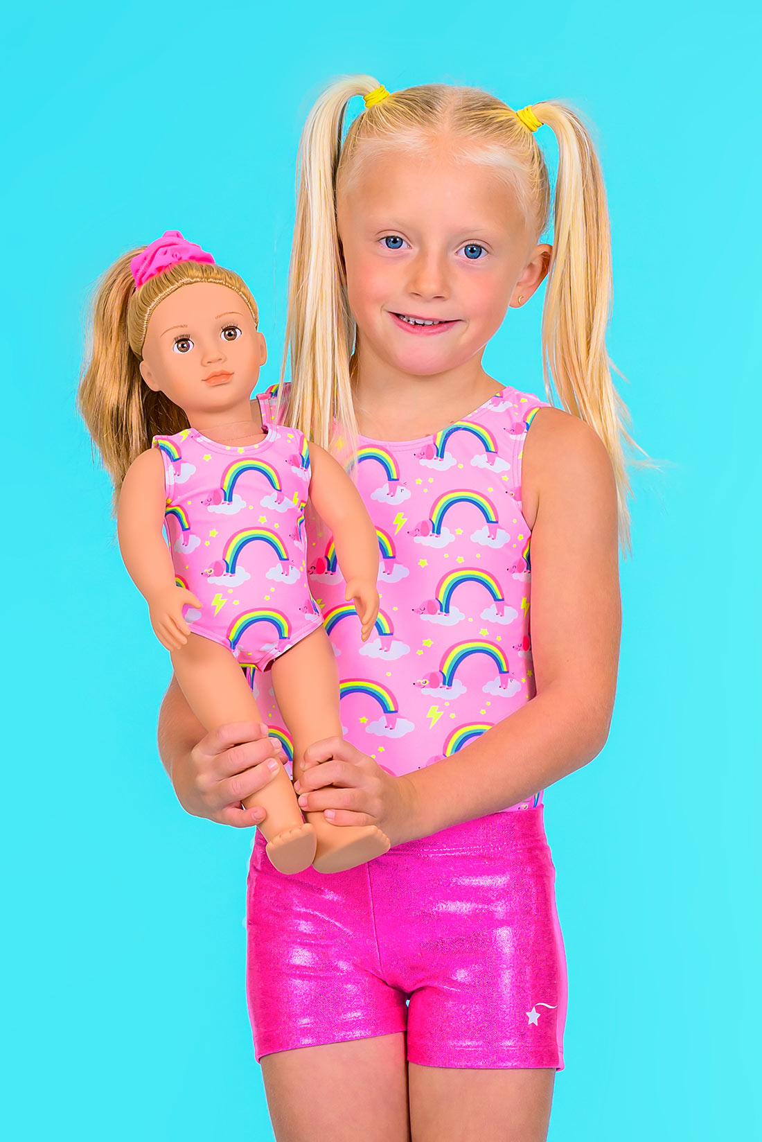 Over the Rainbow Doll Size Leotard by Destira Destira