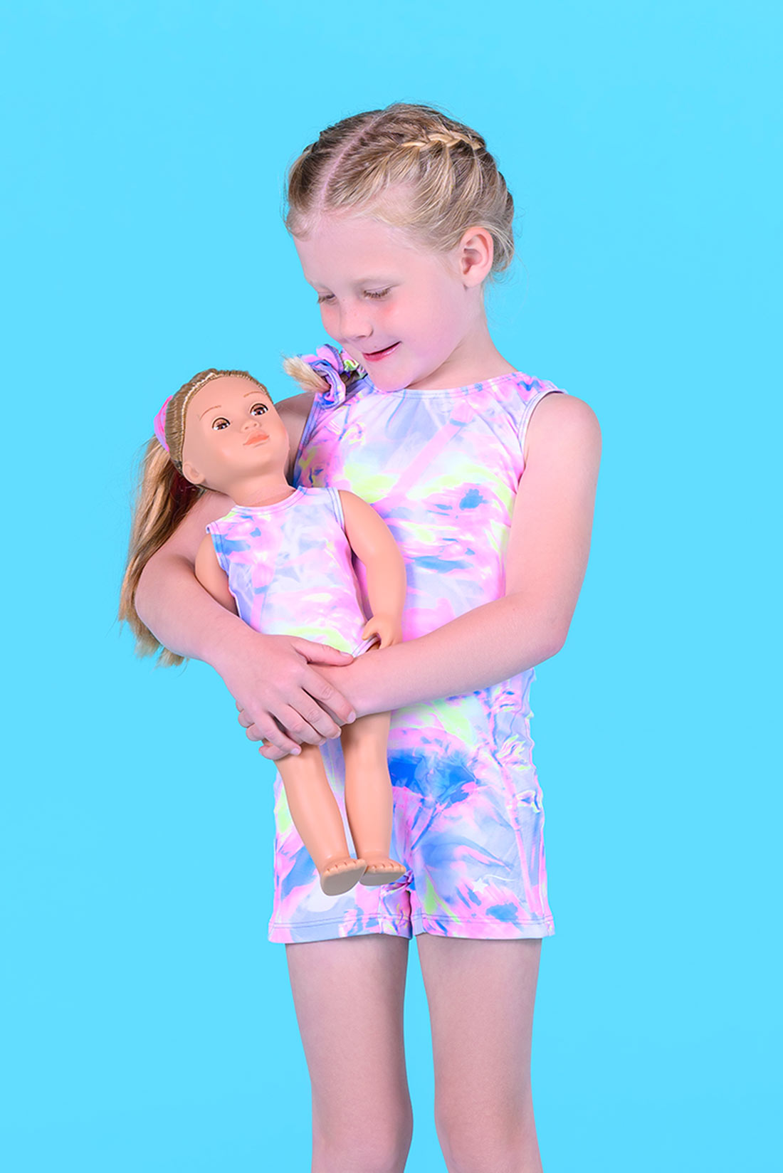 Electric Garden Doll Size Leotard by Destira Destira