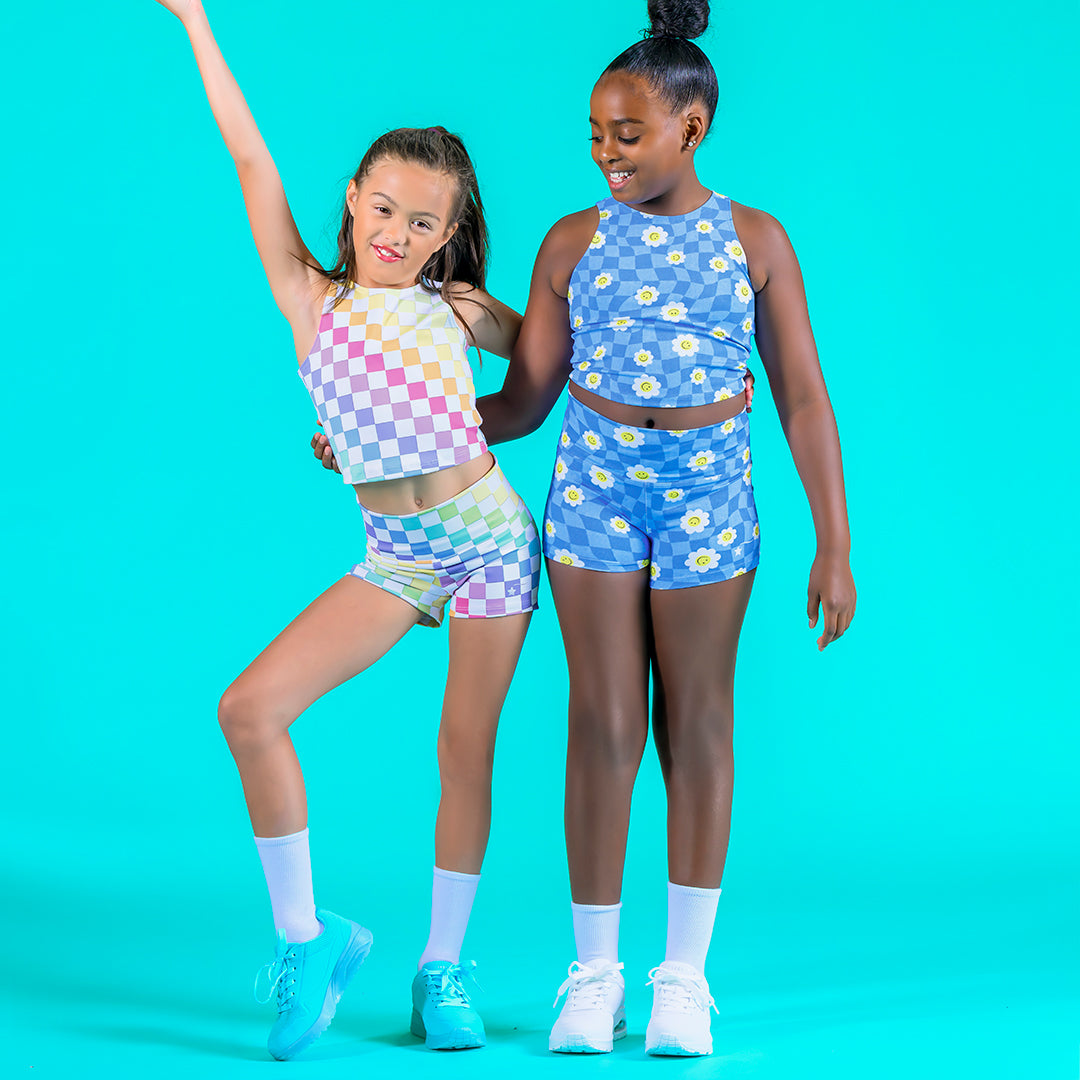 Colorful and trendy activewear for girls by Destira, 2025