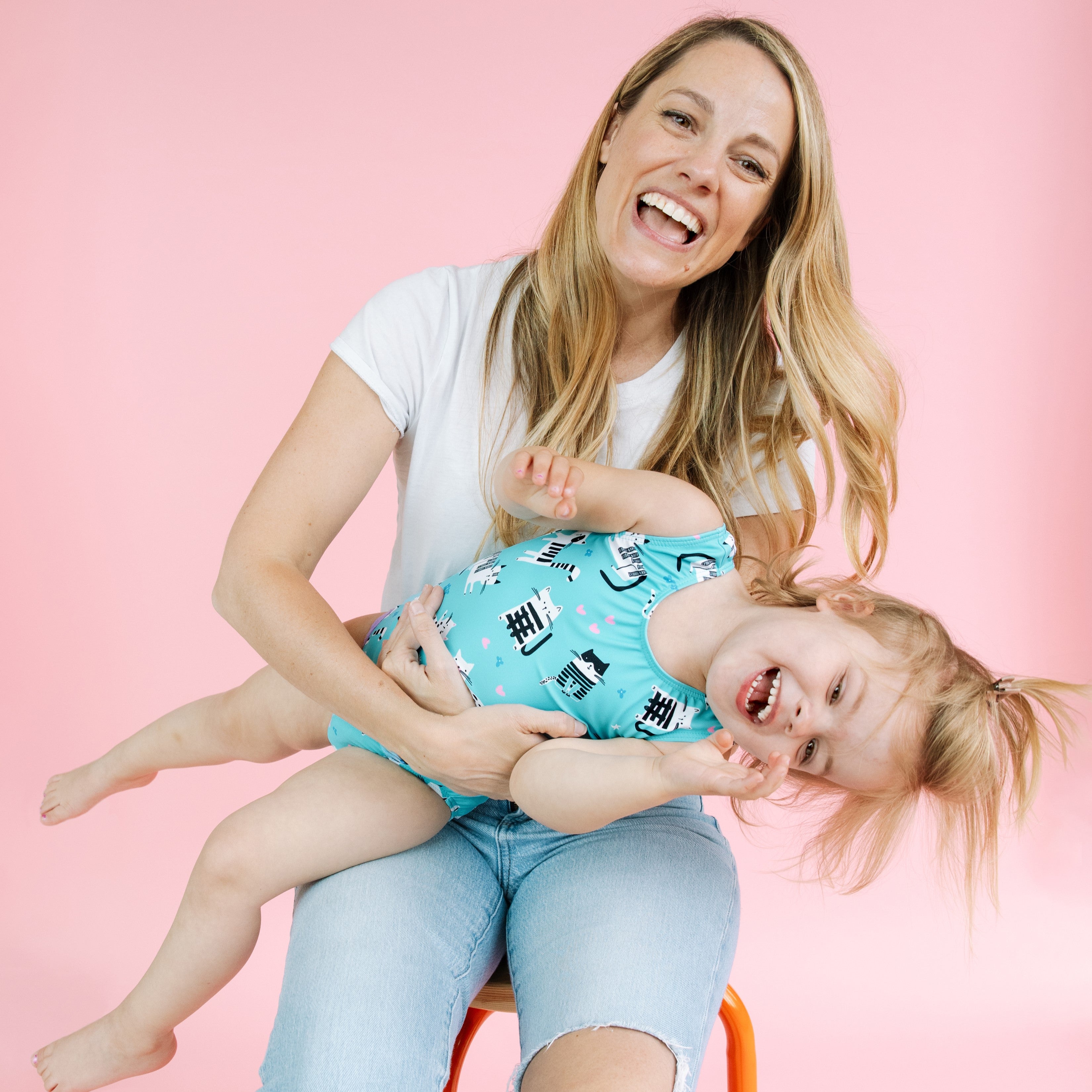 Senior Director, Myriah, with her daughter, Poppy, at Destira photoshoot, Destira, 2024