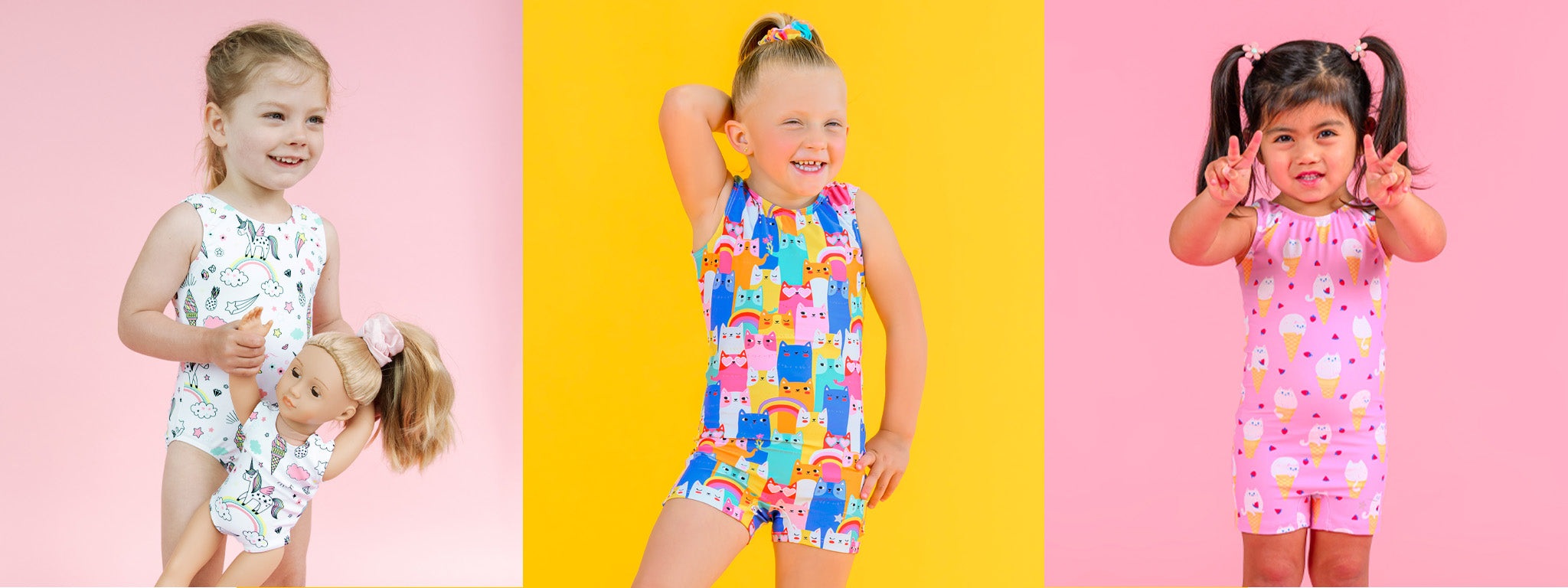 Fun toddler gymnastics outfits by Destira, 2025