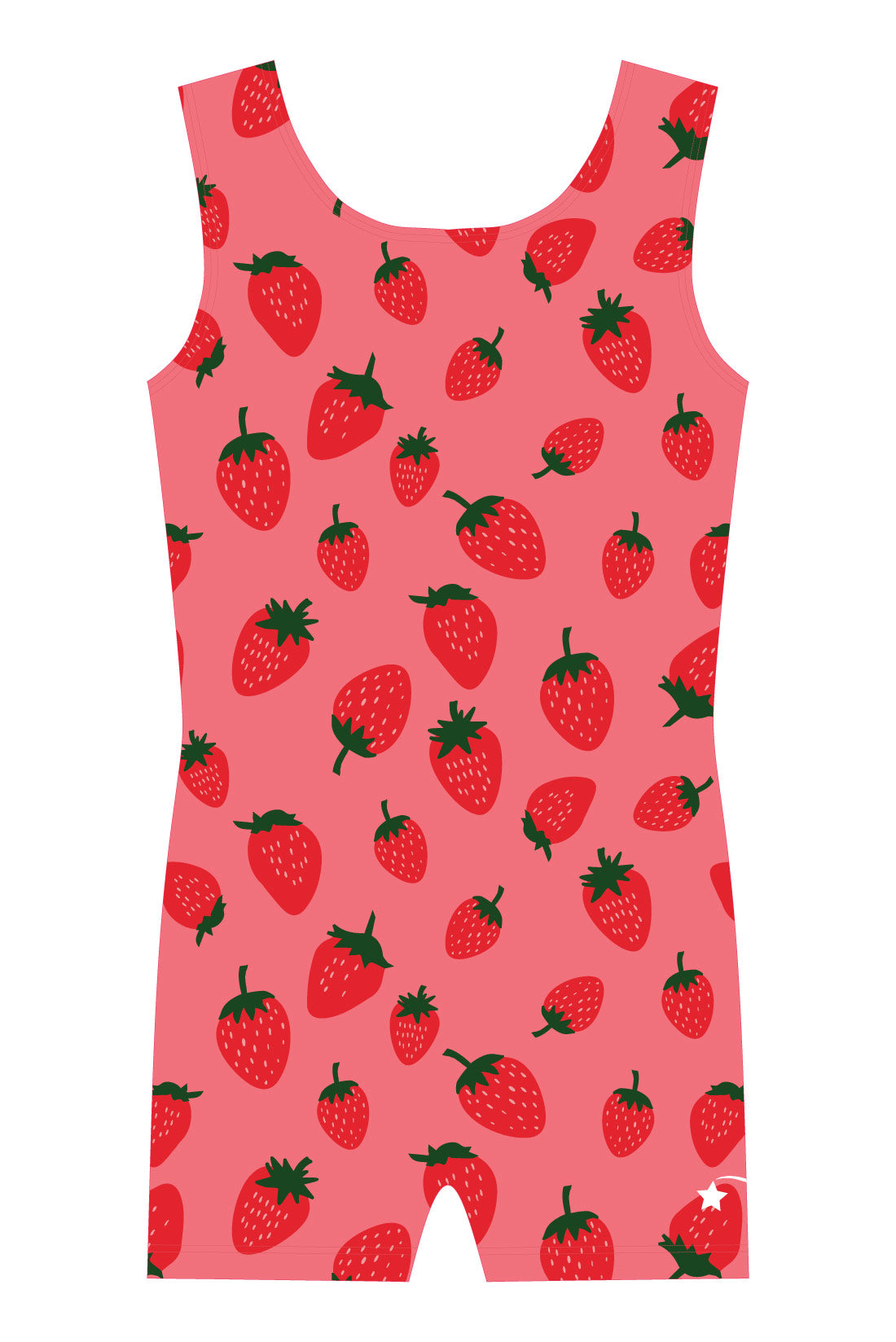 Strawberry unitard for young girls in gymnastics by Destira, 2024