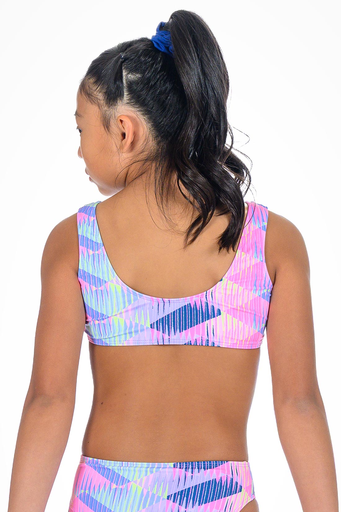 Vibrant neon bikini top for girls swimming by Destira, 2026
