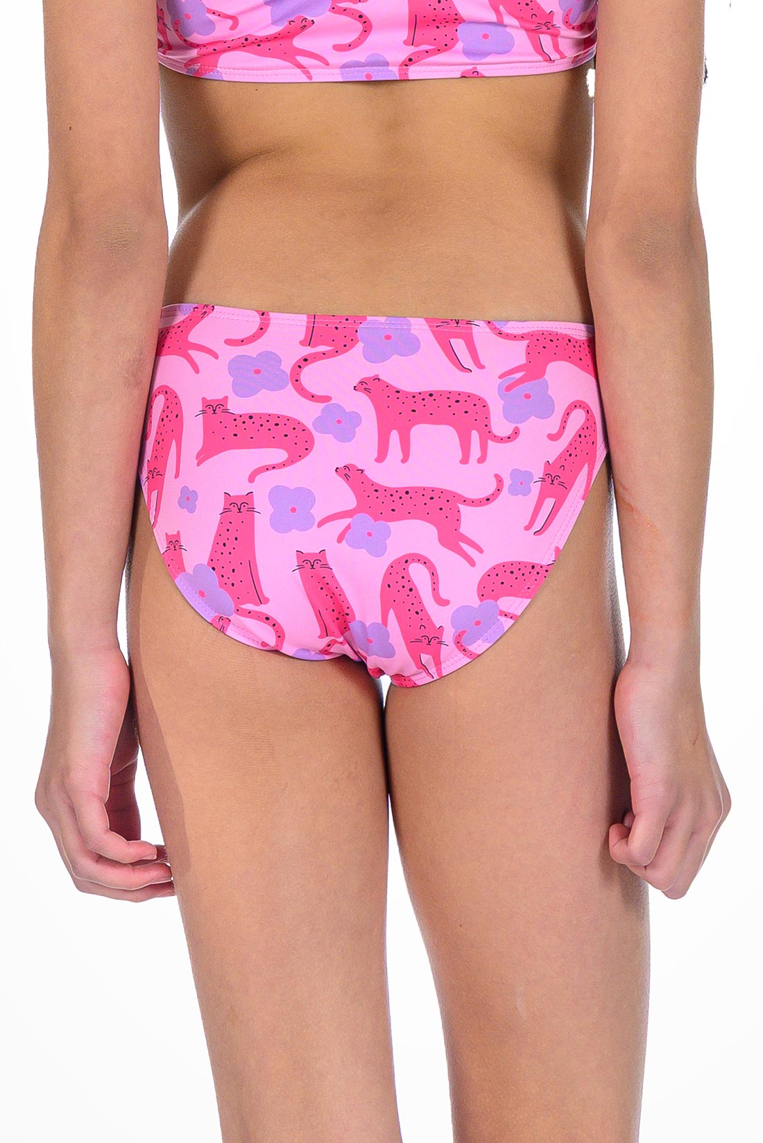 Pink cat swim bottoms by Destira, 2026
