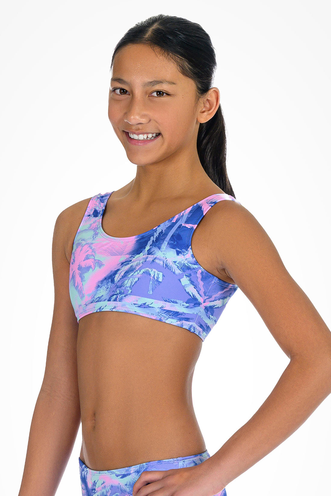 Trendy blue bikini top for swimming by Destira, 2026