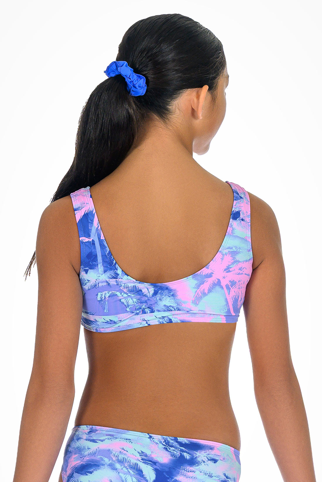 Vibrant blue and pink swimsuit for girls by Destira, 2026