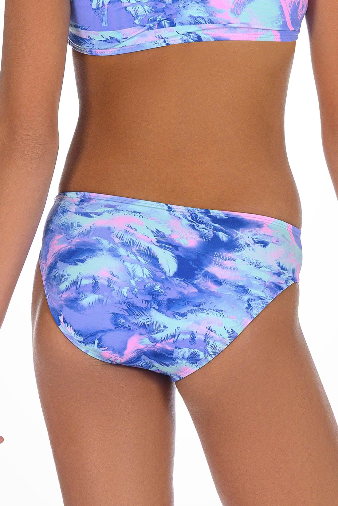 Distorted tropical print bikini bottoms by Destira, 2026