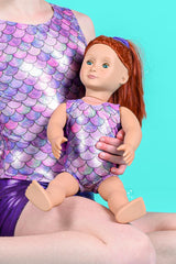 Mermaid Hair Don't Care Doll Size Leotard