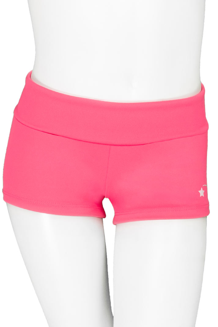 Rollover gymnastics shorts in pink, Destira, 2023