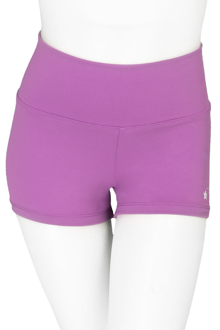 Purple gymnastics shorts for girls, Destira, 2023