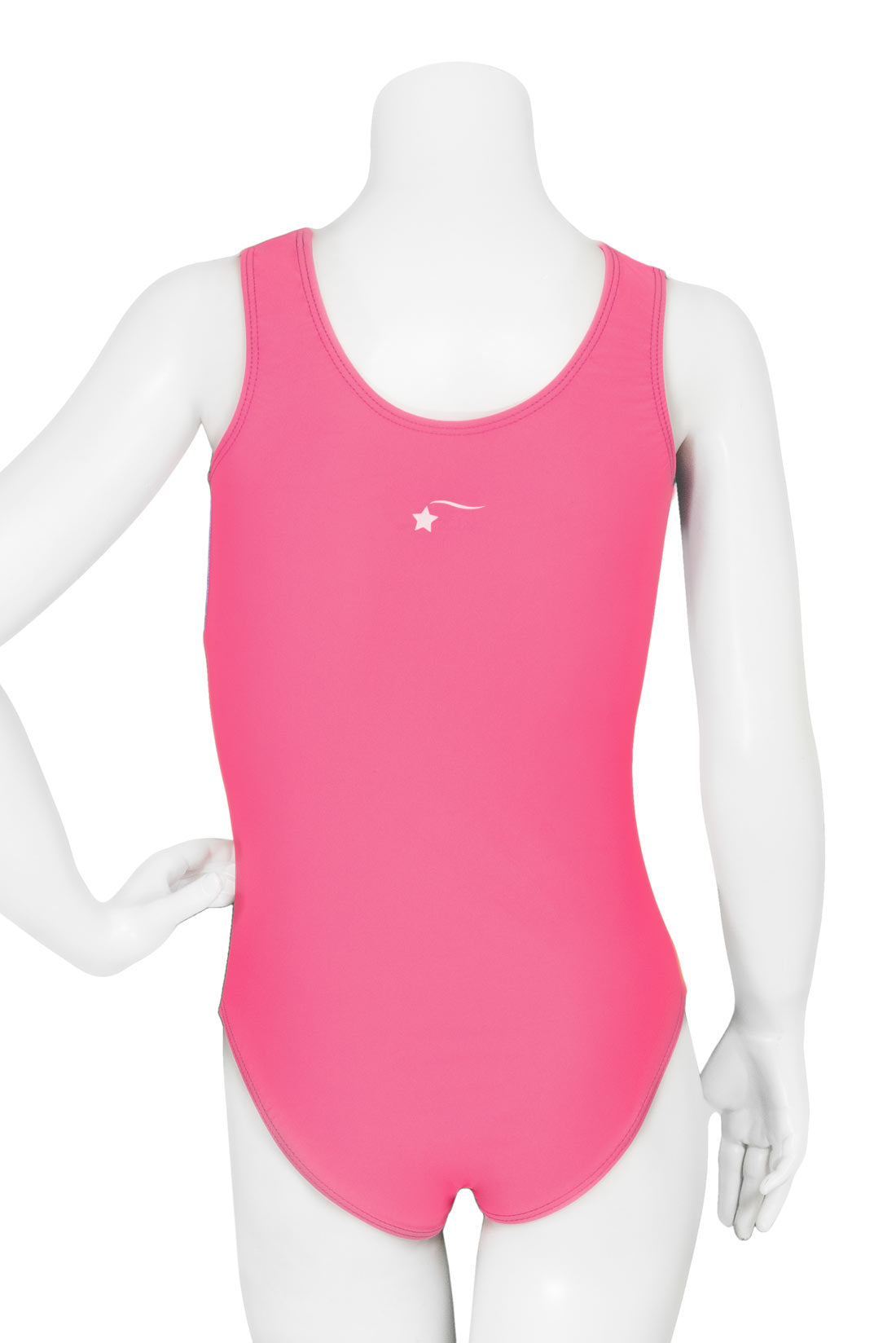 Ultra-soft pink workout leotard for girls' gymnastics, Destira, 2023