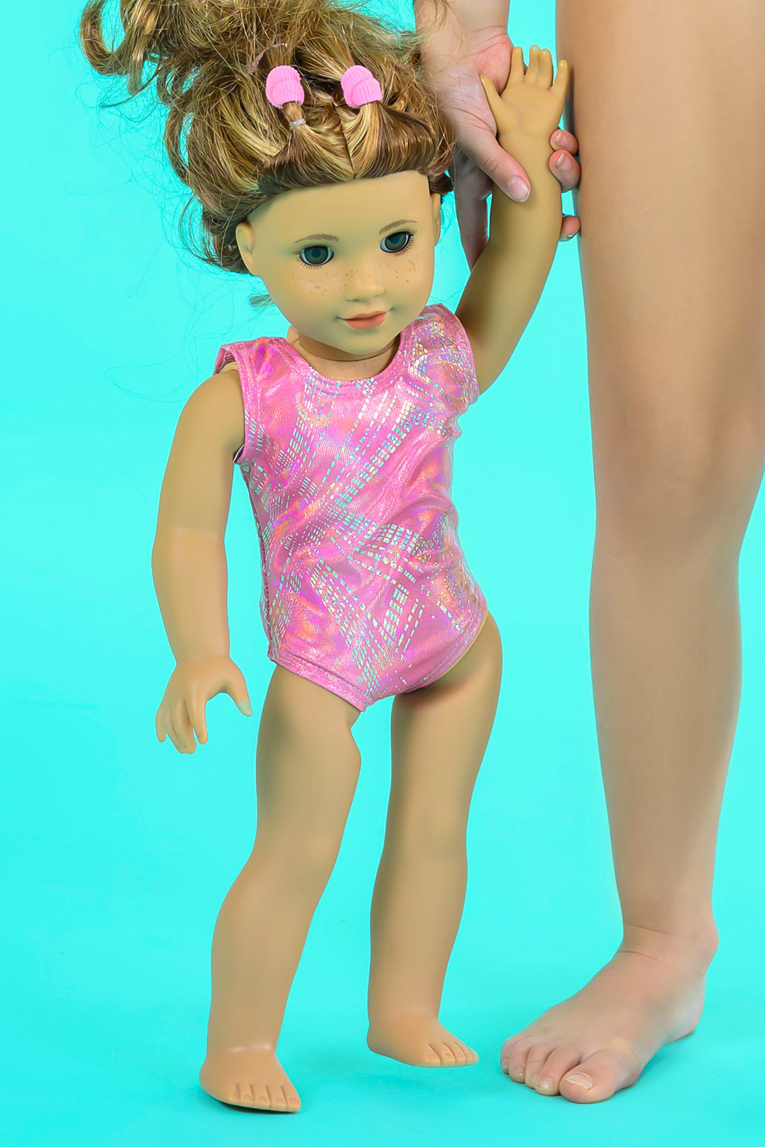 Pink doll leotard by Destira, 2024