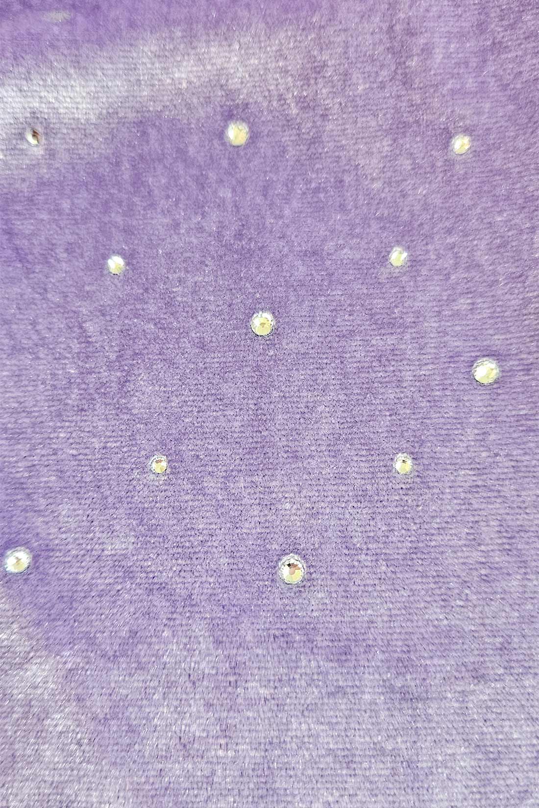 Purple velvet unitrd with crystals by Destira, 2024