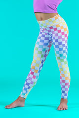 High Waisted Performance Legging - Electric Glow