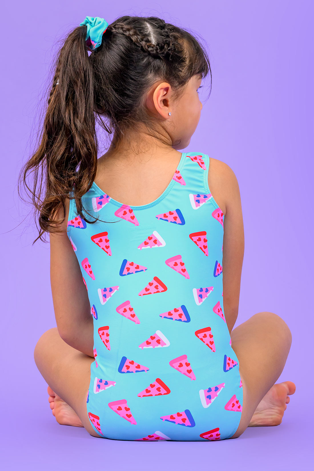 Pizza leotard for girls in gymnastics by Destira, 2024