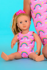 Over the Rainbow Doll Size Leotard