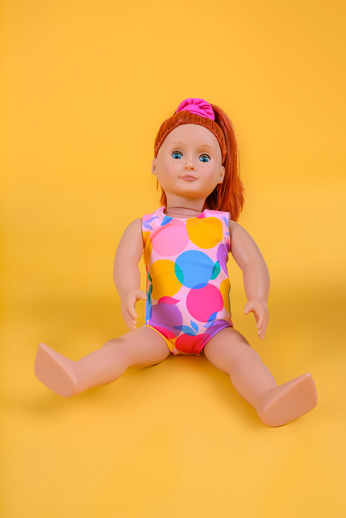 Matching peach doll leotard for leotard and unitard by Destira, 2025