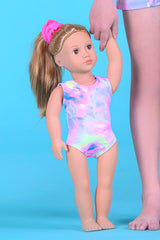 Electric Garden Doll Size Leotard