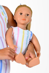 Candy Stripes Doll Size Leotard