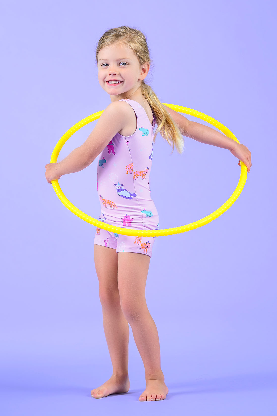 Light pink tank gymnastics outfit for girls by Destira, 2025