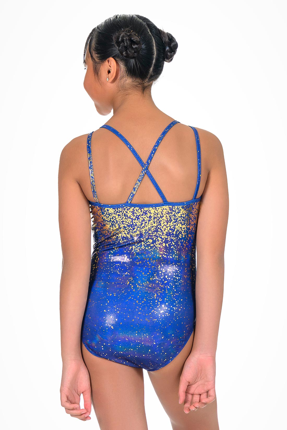 Blue strappy leotard by Destira, 2025