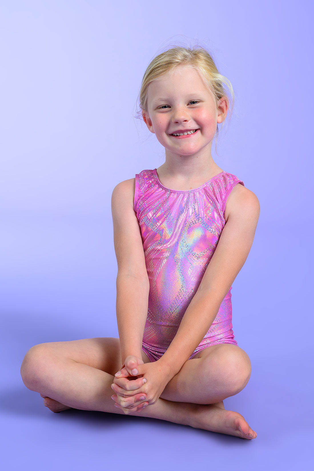 Sweet shiny unitard for gymnastics by Desira, 2025