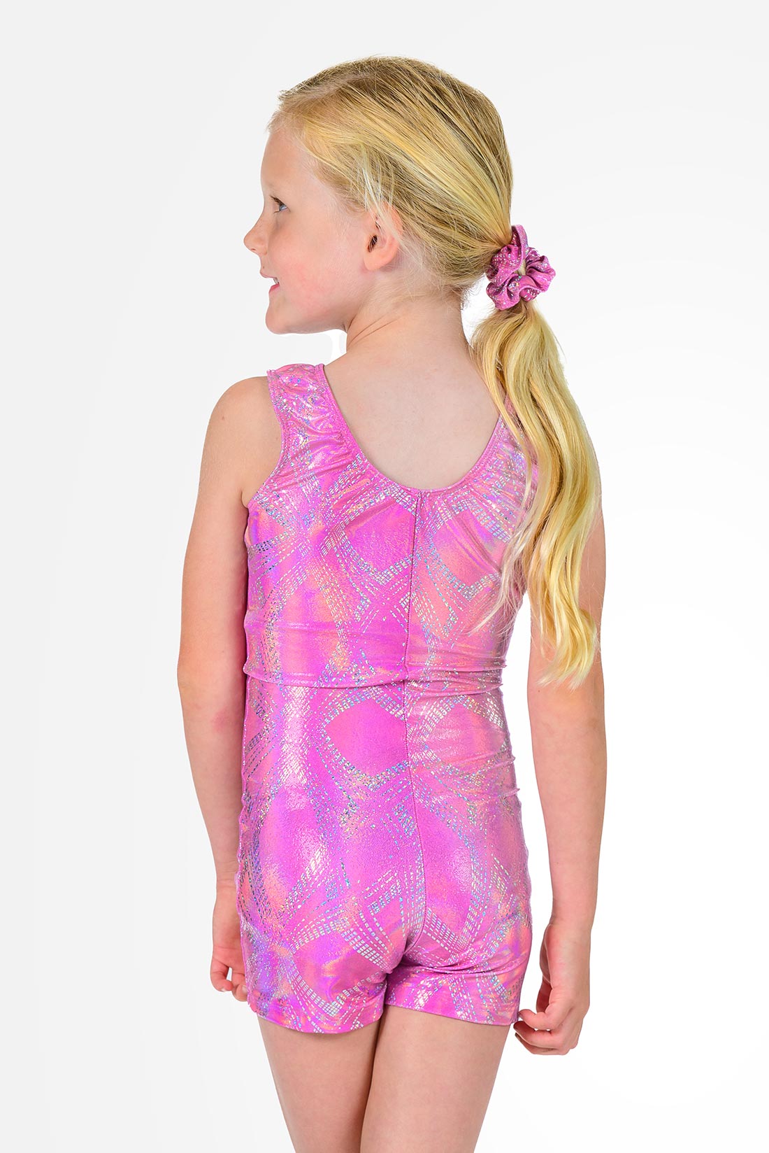 Pink sparkly gymnastics outfit for girls by Destira, 2025