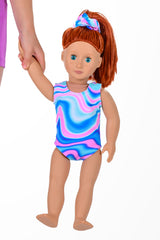 Sugar Swirl Doll Size Leotard