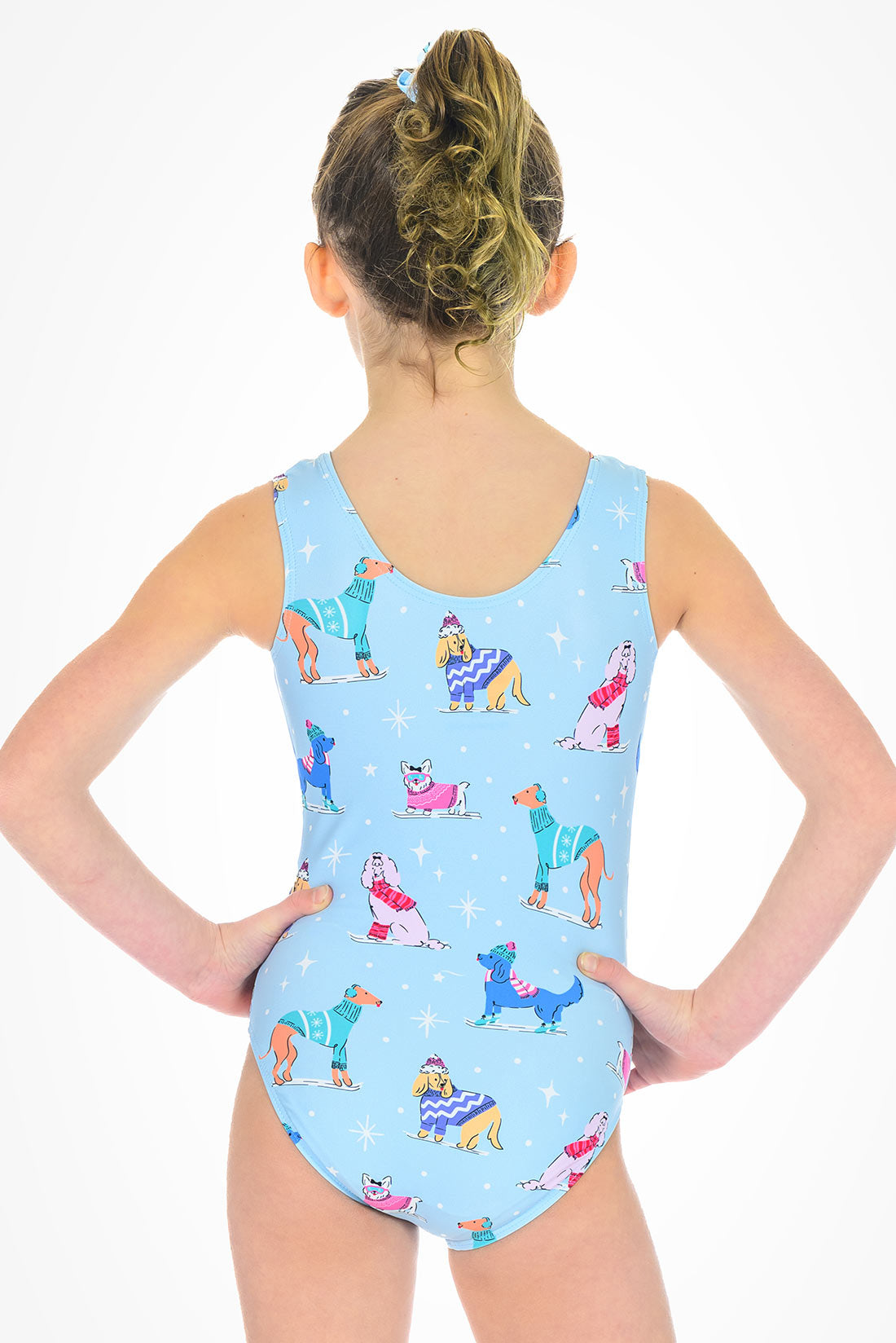 Light blue soft leotard for girls by Destira, 2026