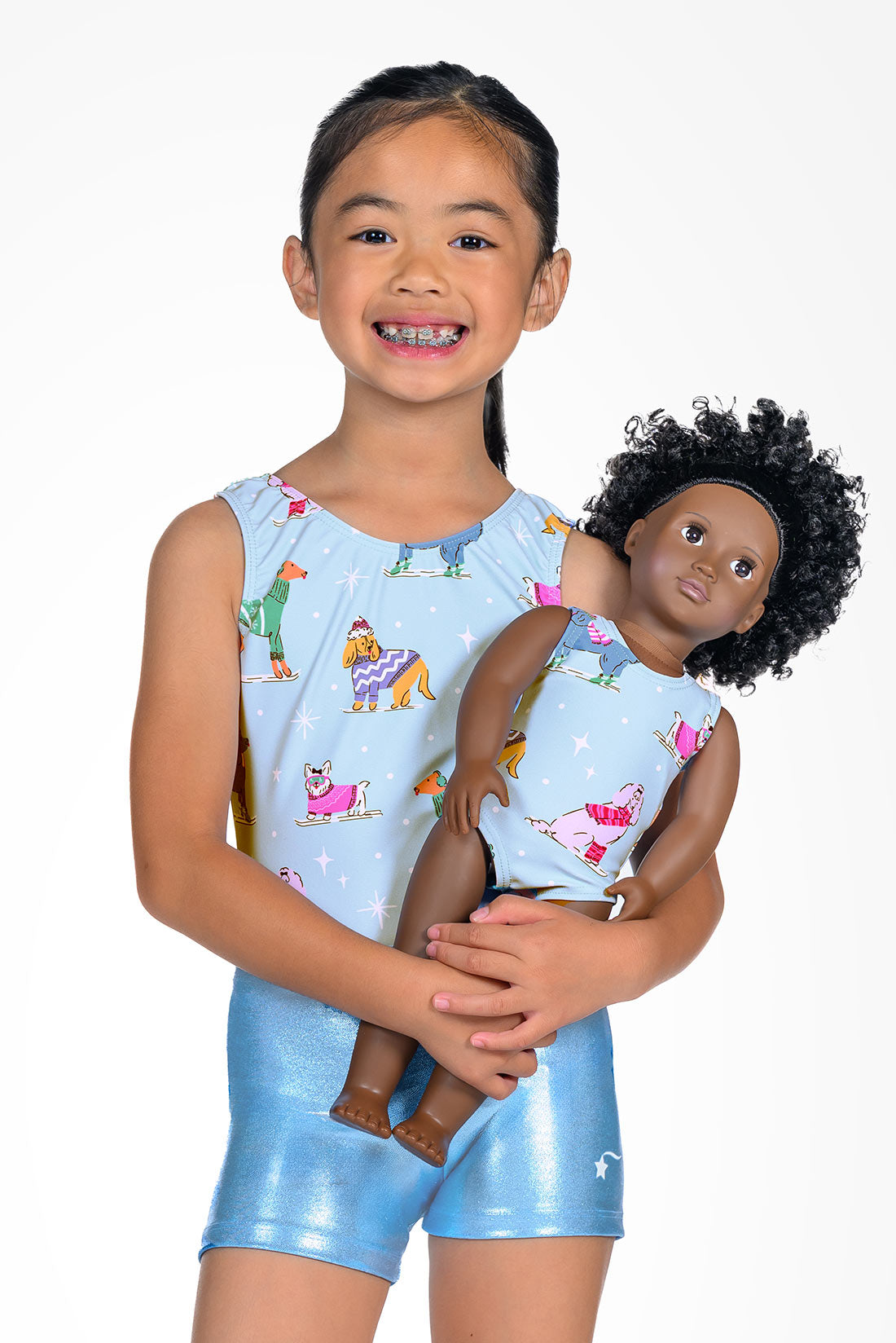 Matching winter gymnastics outfits by Destira, 2025
