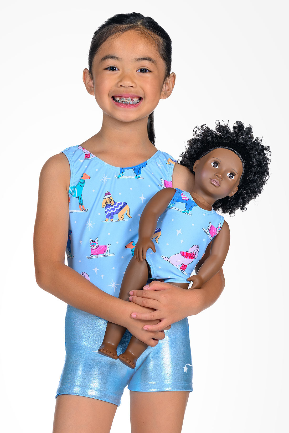 Matching winter gymnastics outfits by Destira, 2025