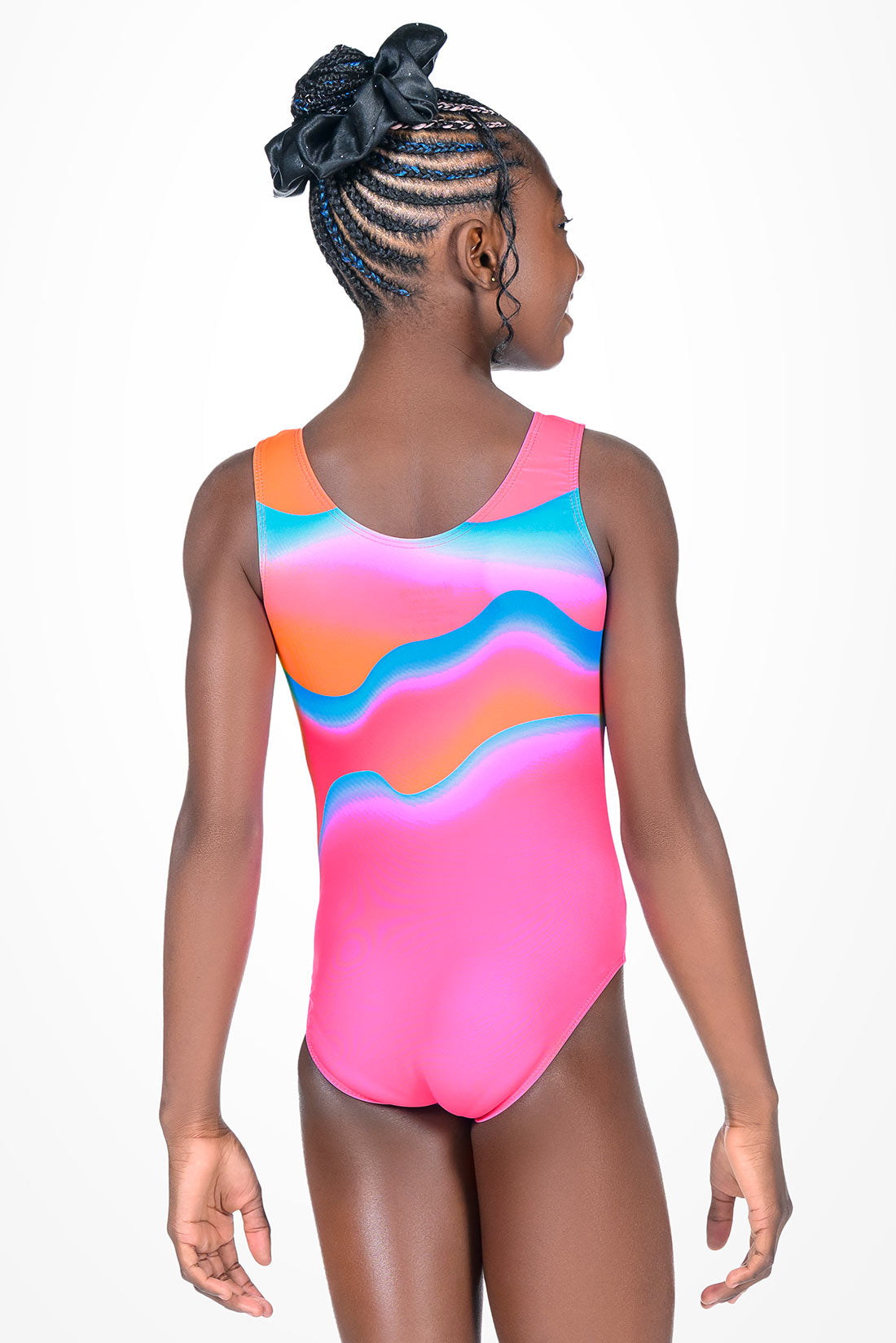 Pink athletic leotard for girls by Destira, 2025