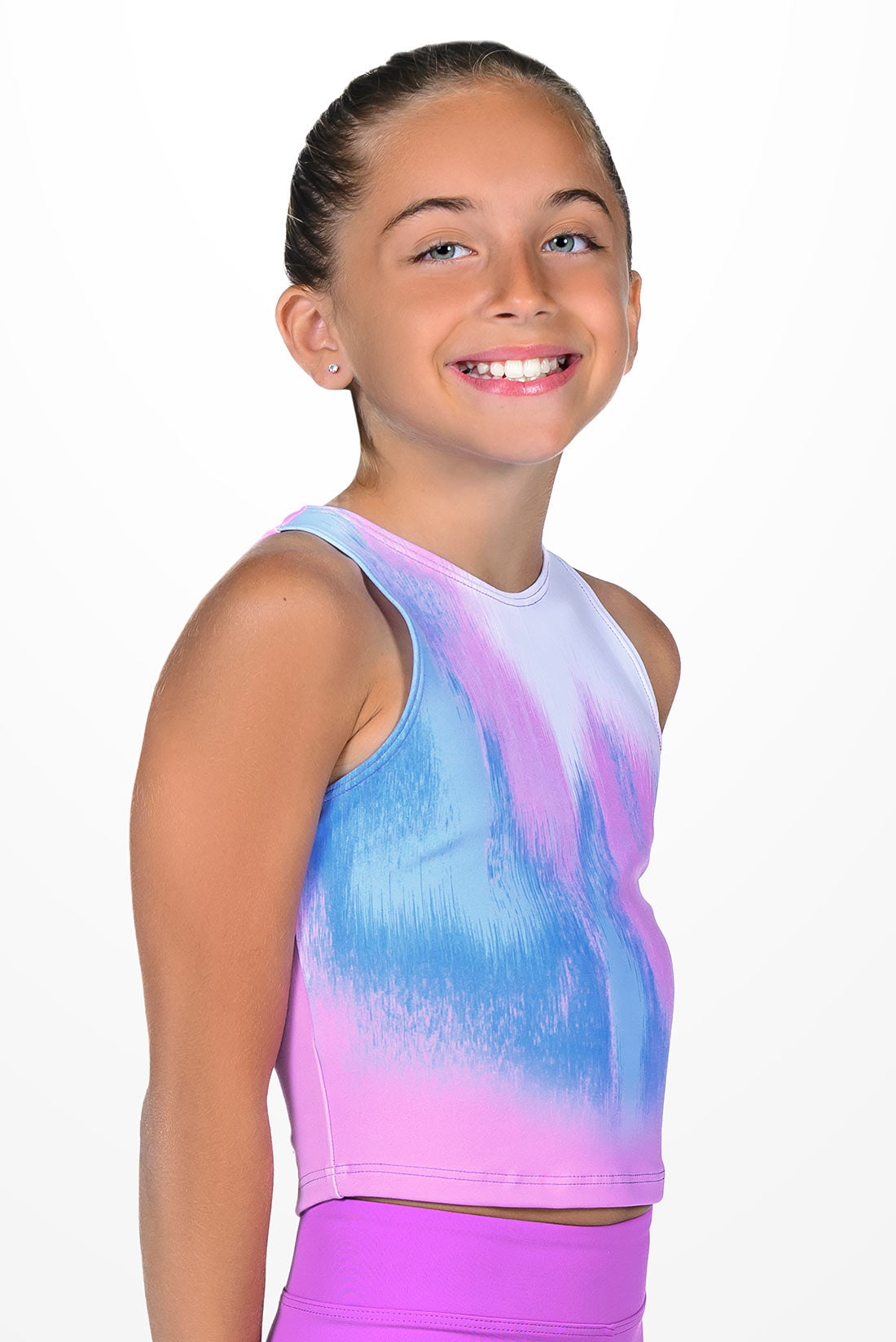 Purple tank top for athletic girls by Destira, 2025