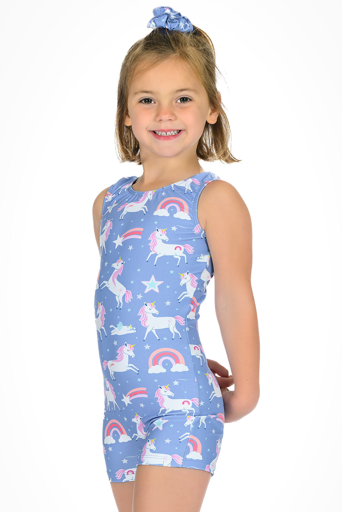 Rainbow and unicorn unitard for gymnastics by Destira, 2026