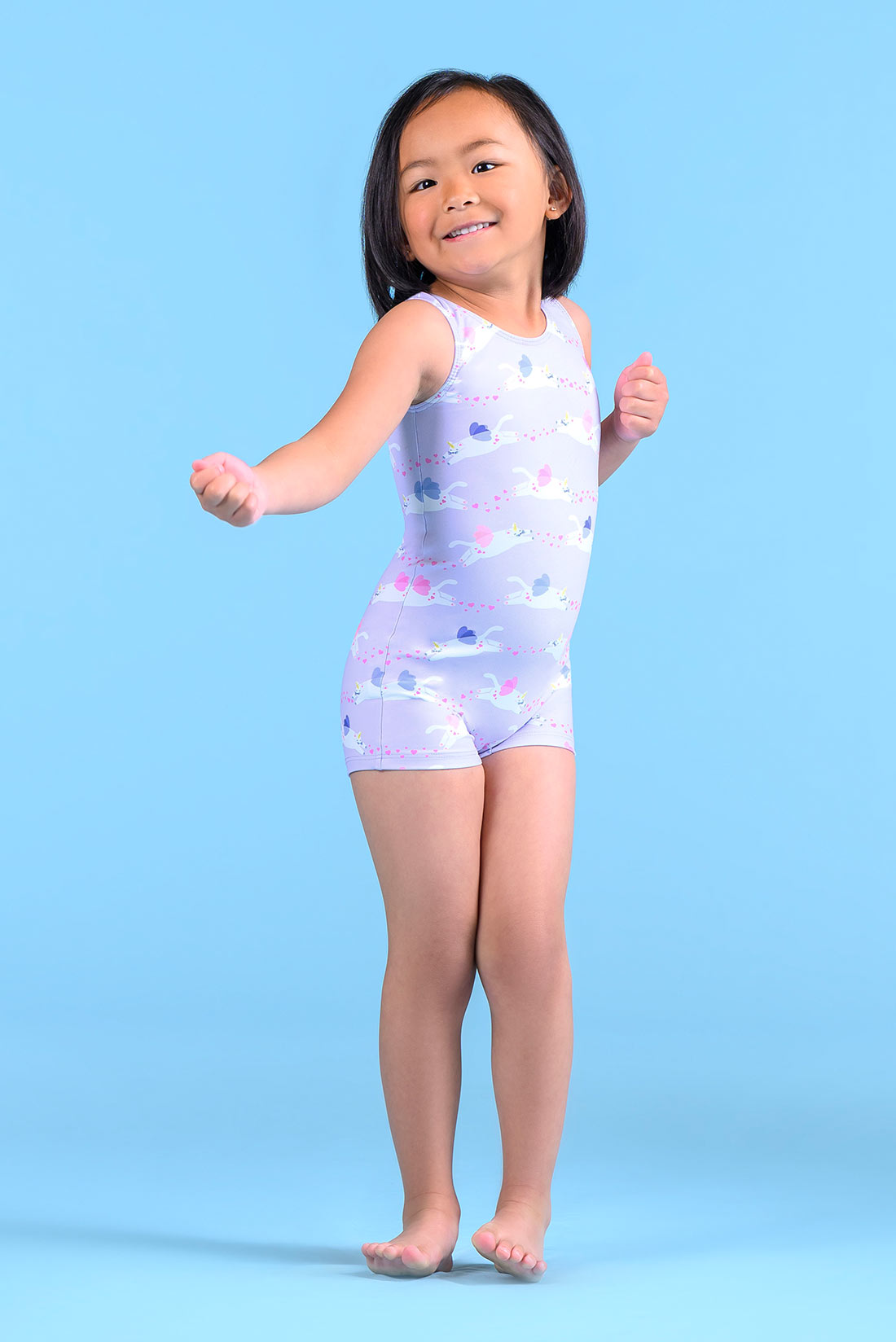 Soft kitty cat unitard for toddler class by Destira, 2026
