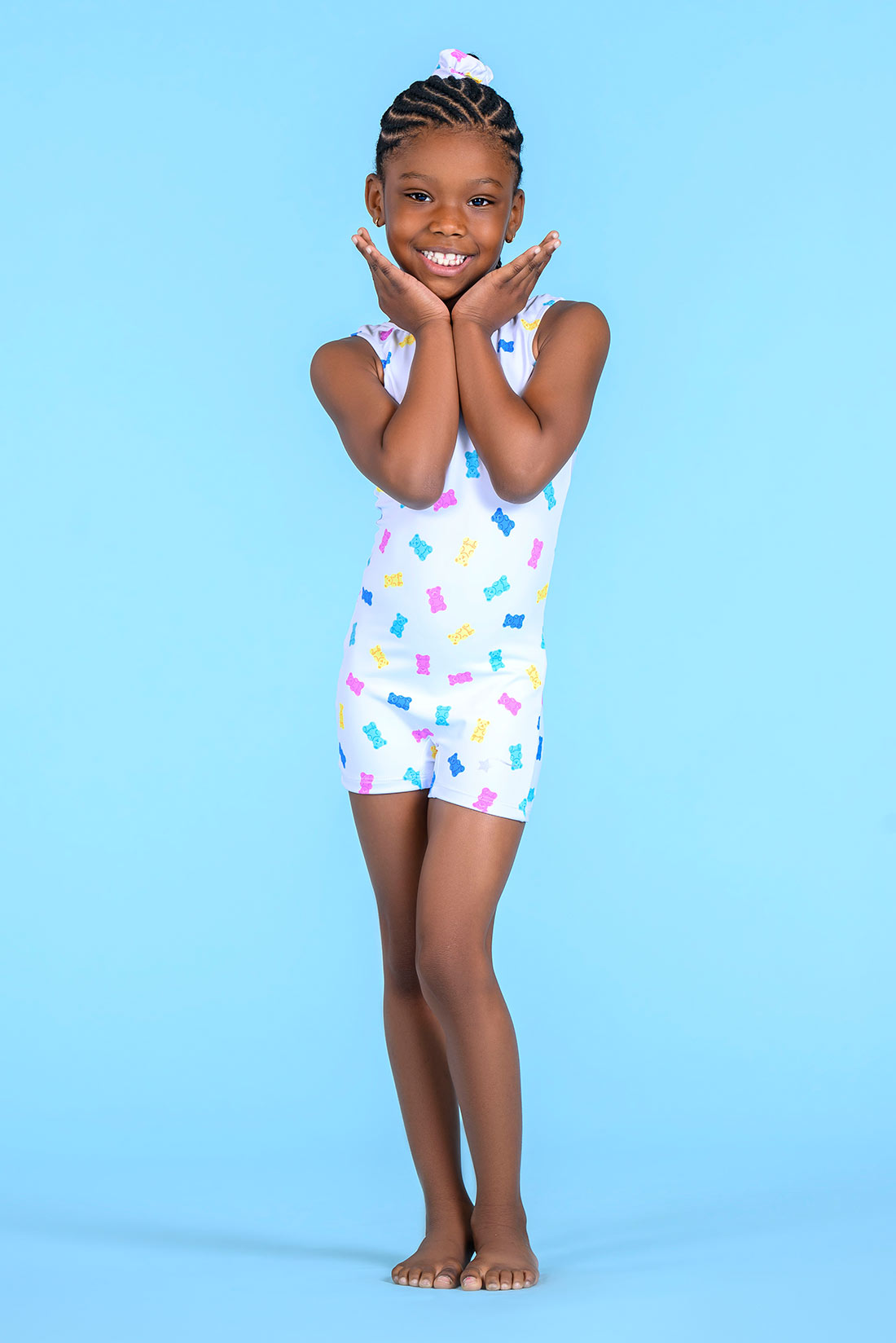 Sweet gummy bear unitard for girls by Destira, 2026