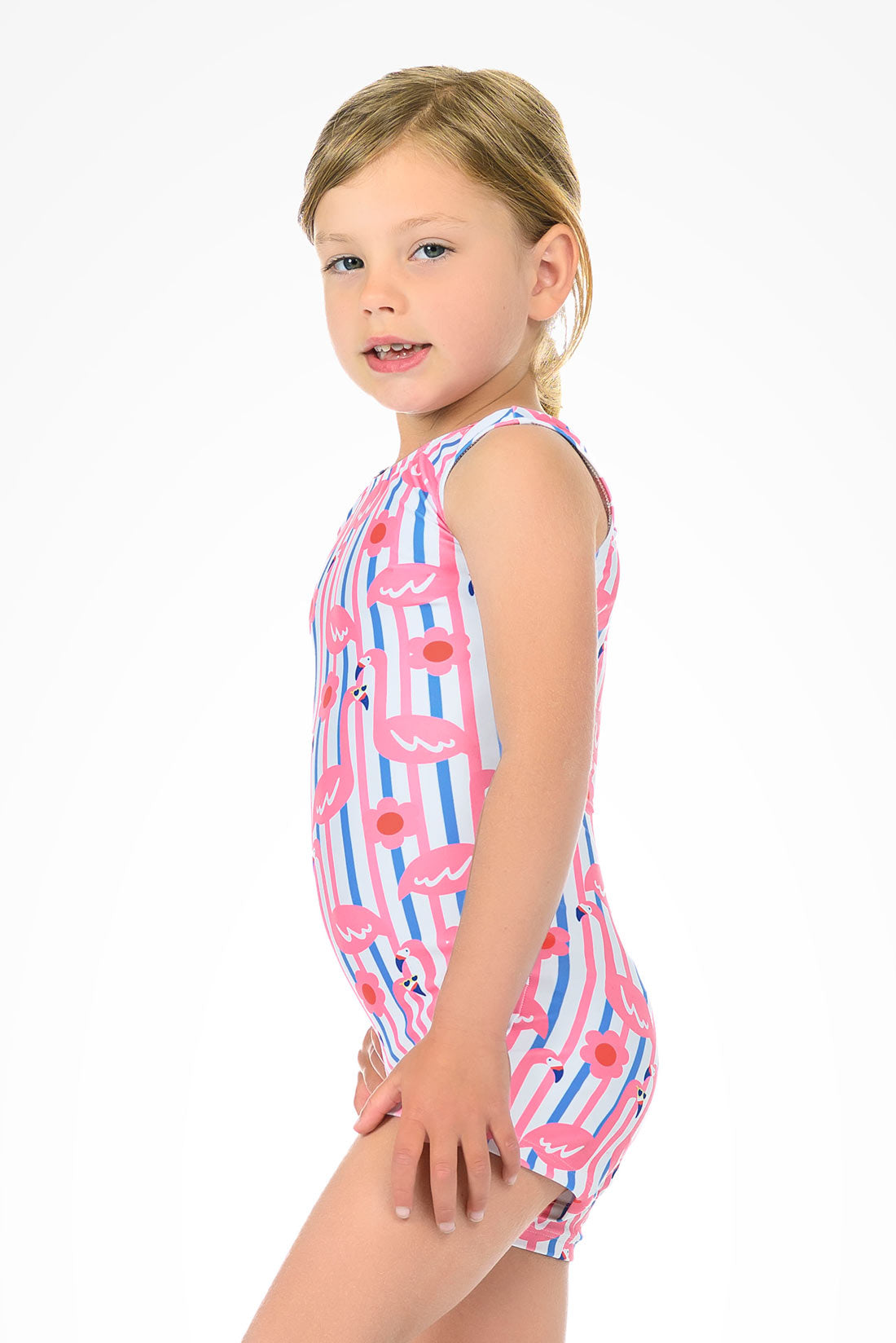 Pink and blue untiard for young athletes by Destira, 2026