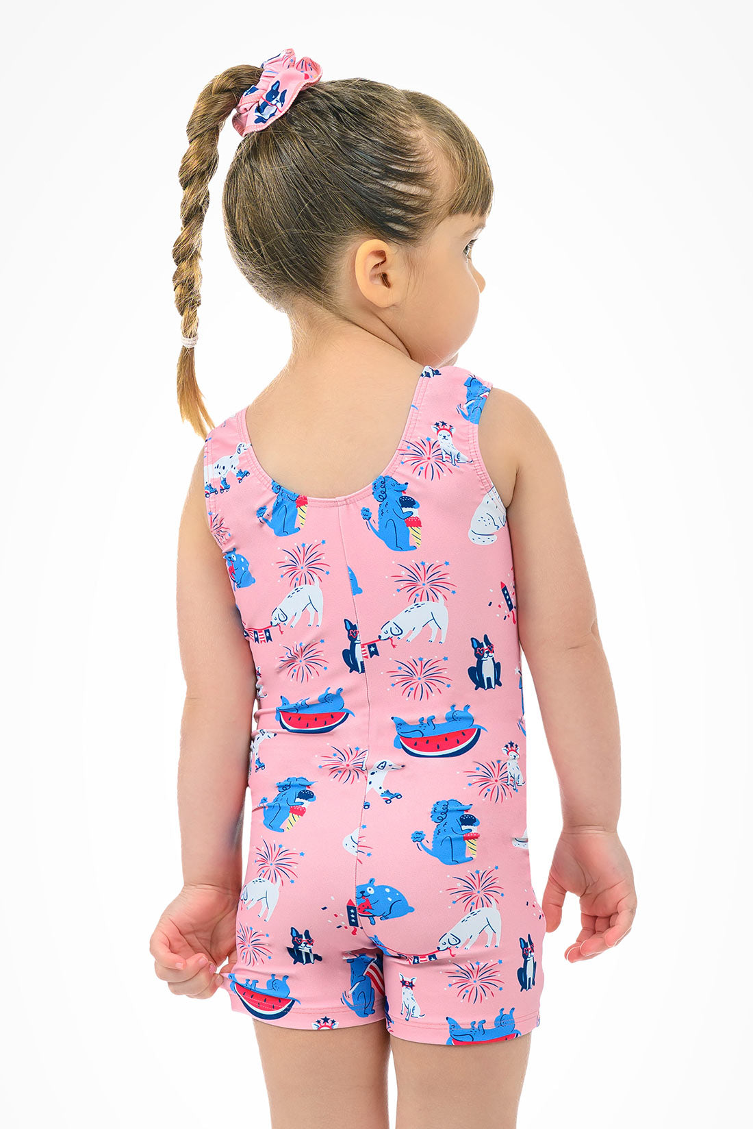 Puppy firework biketard for patriotic practice by Destira, 2026