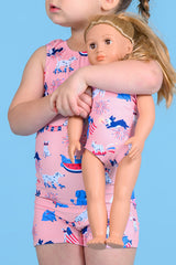 Patriotic Pups Doll Size Leotard