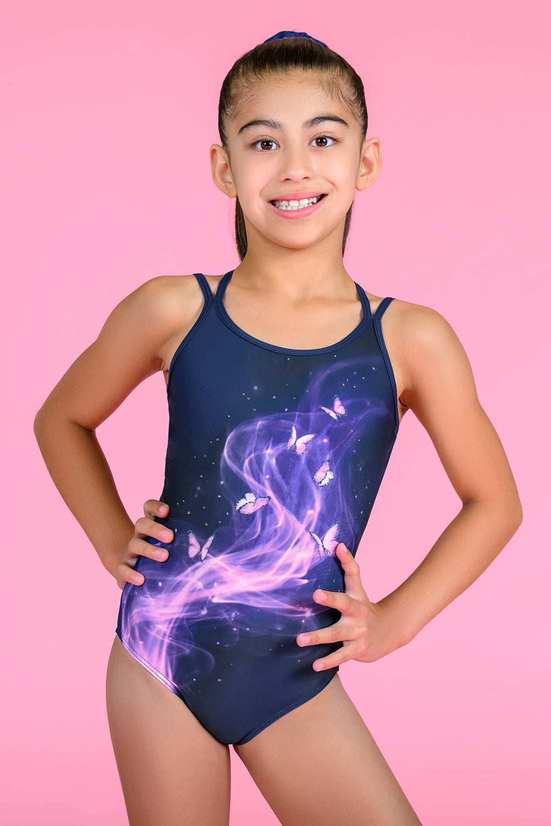 Mystical gymnastics leotard for girls perfect for Halloween practice