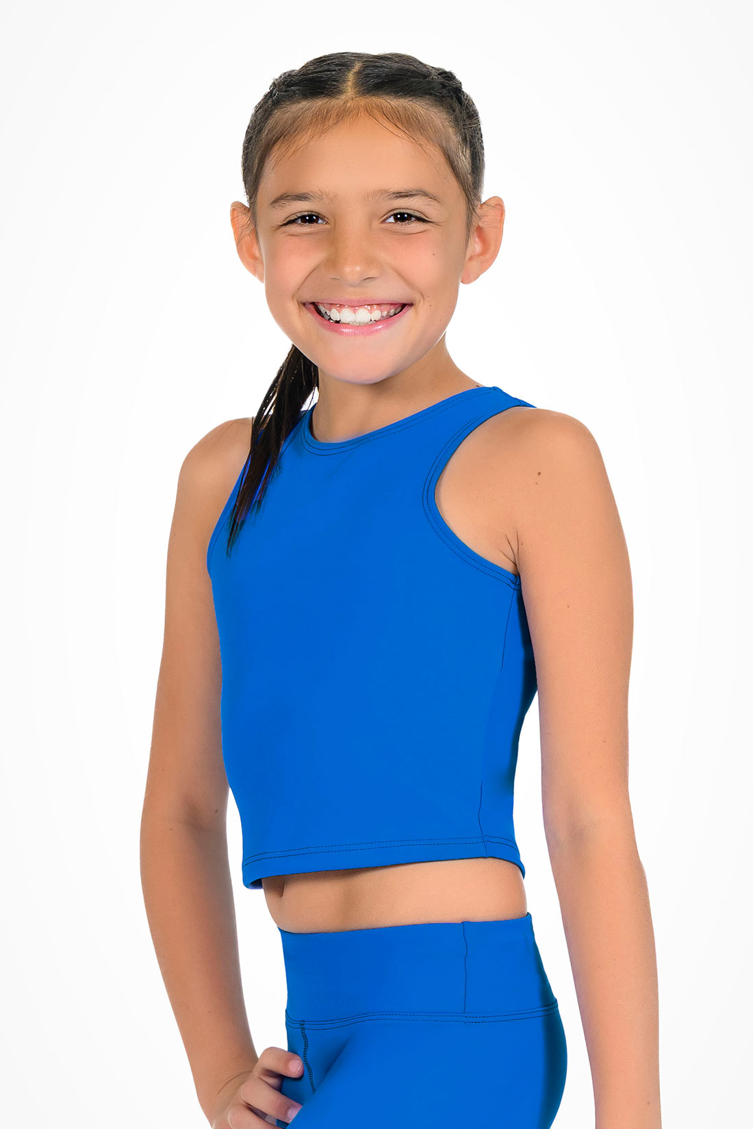 Bright blue tank top for athletes by Destira, 2026
