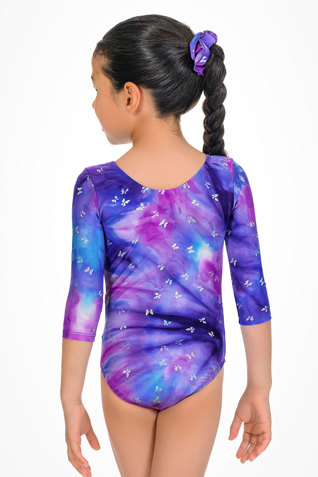 Butterfly leotard with sleeves for girls in gymnastics by Destira, 2026