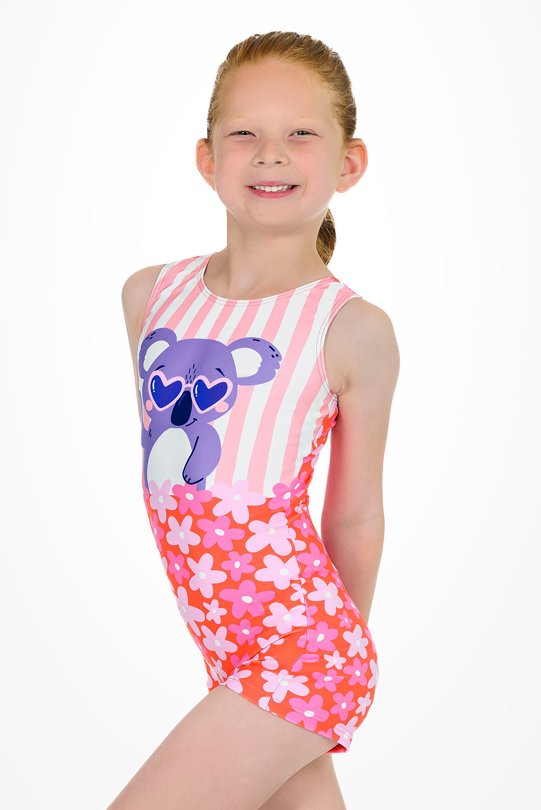 Pink biketard for gymnastics practice by Destira, 2026