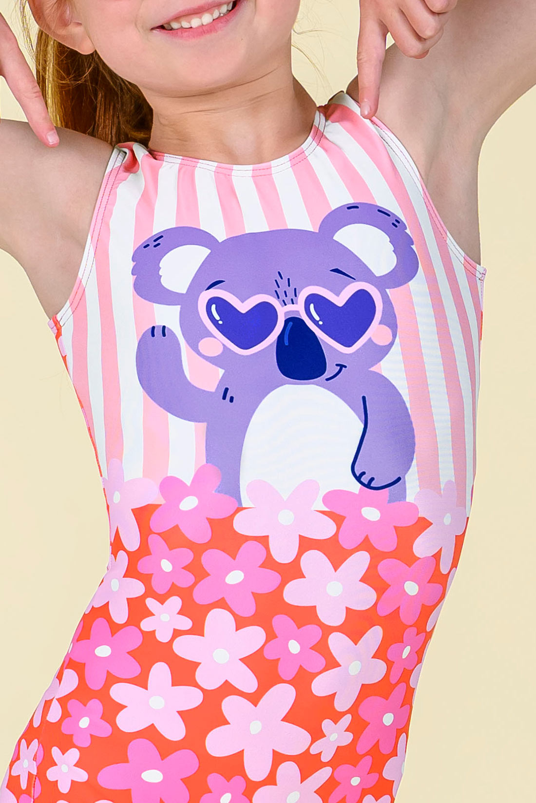 Soft unitard with cure Koala for gymnastics class by Destira, 2026