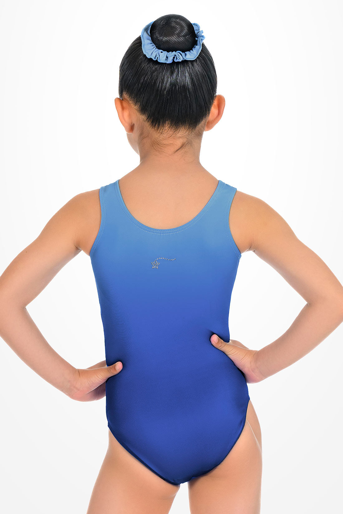 Blue ombre leotard for gymnasts by Destira, 2026