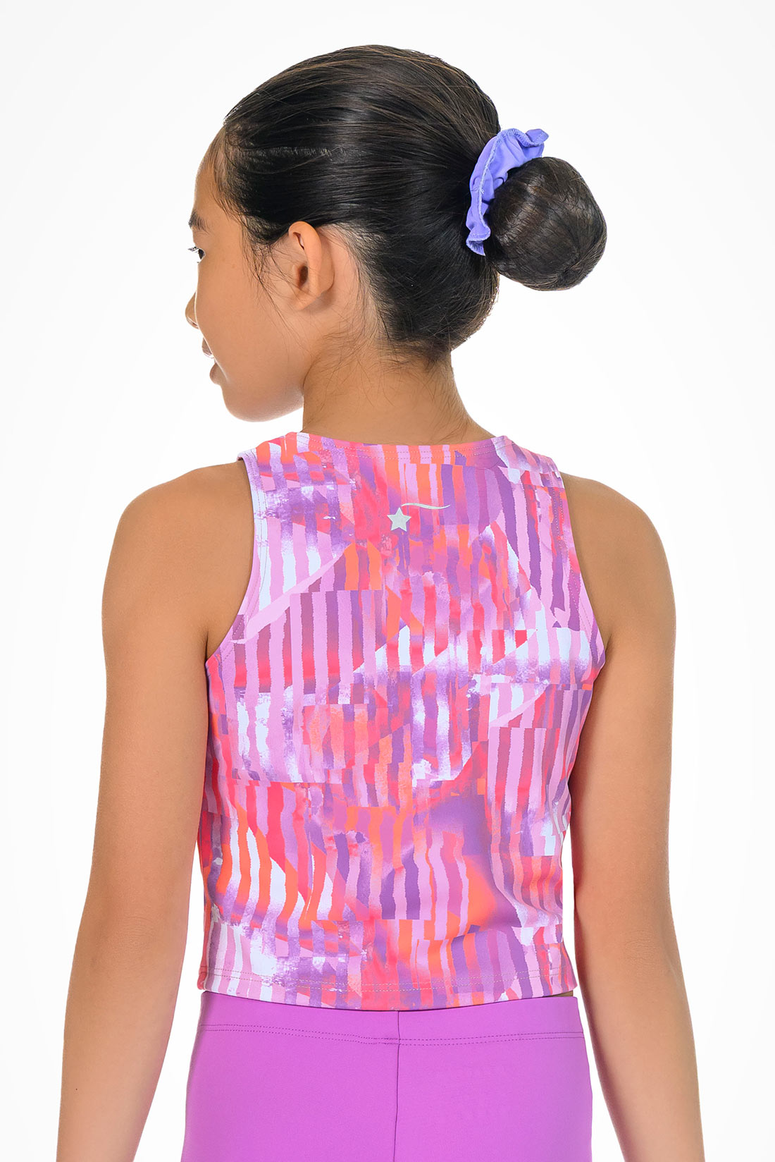 Purple and pink striped sport tank by Destira, 2026