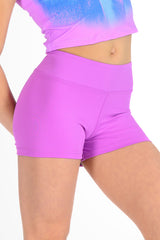 High Waisted Performance Short - Lilac