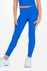 High Waisted Performance Legging - True Blue