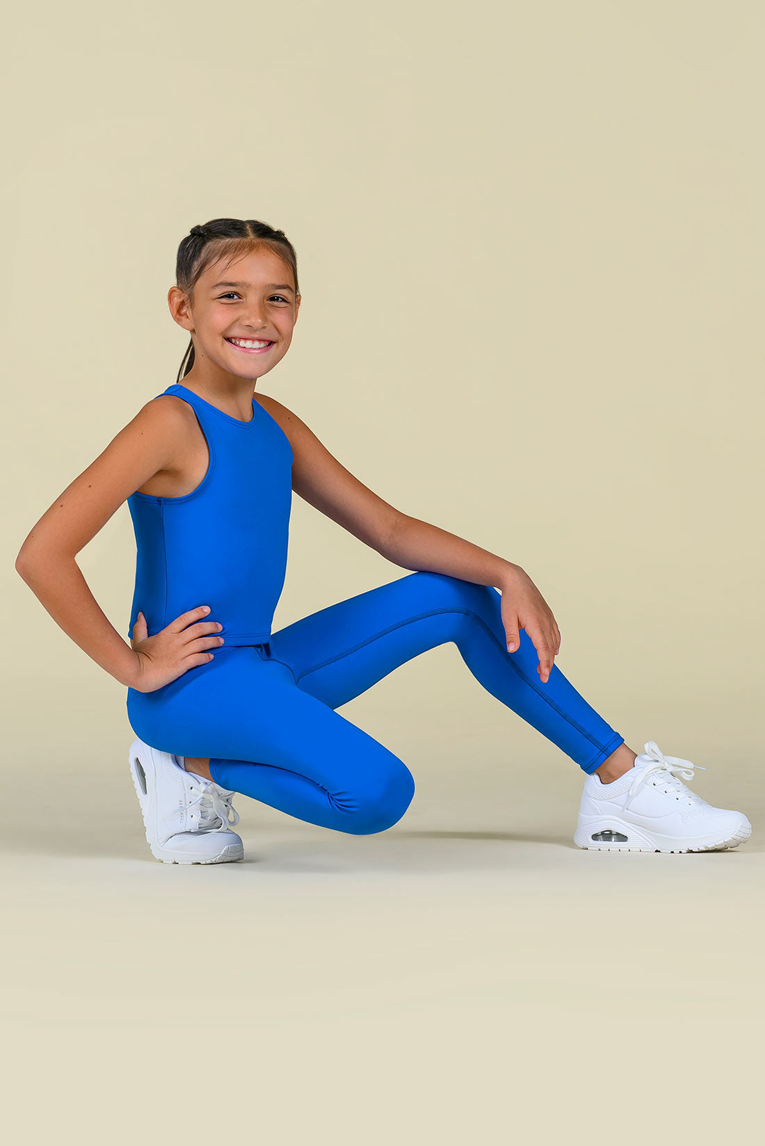 Bold blue activewear set for girls by Destira, 2026